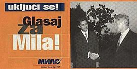 Milo prez kampanja 1997