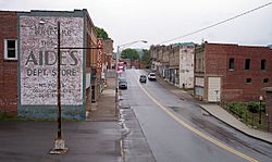 Main Street (West Virginia Route 211) in Mount Hope in 2007