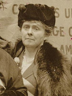 Mrs. William Kent, Kentfield, California in Suffragette picket line of Nov. 10, 1917 276023v (cropped)