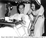 Navy nurse and released POW on USS benevolence, August 1945 highres