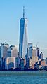 New York and Jersey City Skyline Panorama Crop - One World Trade Center