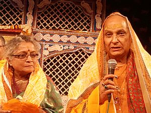 Pandit Jasraj with his wife Madhura