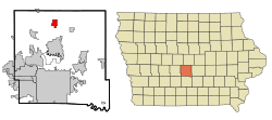 Location of Alleman, Iowa