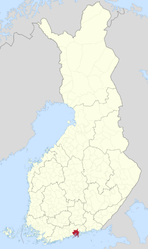 Location of Porvoo