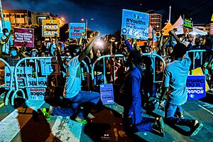 Protest against the Special Anti-Robbery Squad (SARS) in Lagos, Nigeria
