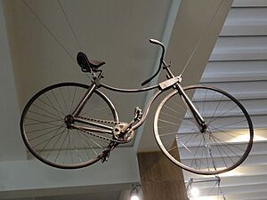 Rover safety bicycle of 1885 (right)