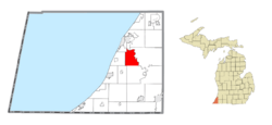 Location within Berrien County