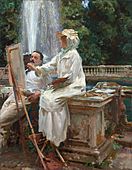 Sargent - The Fountain, Villa Torlonia, Frascati, Italy, 1907, 1914.57
