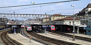 Schaffhausen, Bahnhof v SW, 1