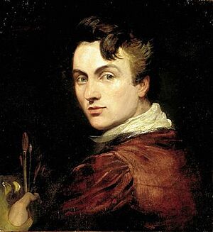 Self portrait of Sir George Hayter, 1820