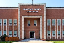 The Sequoyah County Courthouse in Sallisaw.
