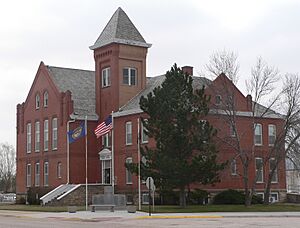 Sheridan County, Nebraska courthouse from NW 1