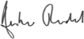 Signature of Amber Rudd