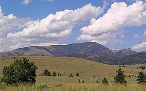 The "Sleeping Giant" formation north of Helena
