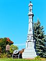 Soldier's Monument of Lowville, NY in the Fall.