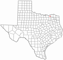 Location of Windom, Texas