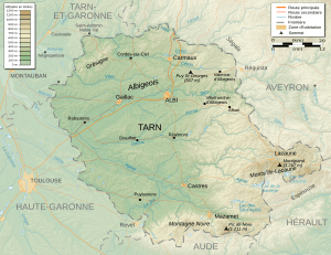 Tarn topographic map-fr