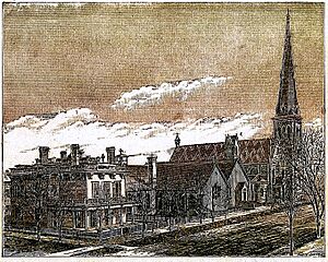 The All Saints Cathedral Complex in Milwaukee circa 1881