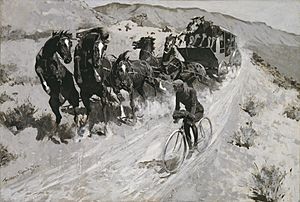The Right of the Road, 1900, by Frederic S. Remington