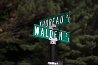 Thoreau and Walden Streets in Concord, Mass