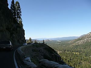 US 50 from Echo Summit towards Lake Tahoe