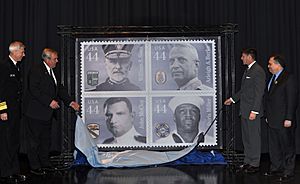 US Navy 100204-N-1281L-048 The Distinguished Sailors commemorative stamps series is unveiled