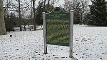 W. H. L. McCourtie Estate historic marker