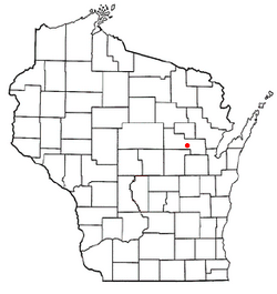 Location of Belle Plaine, Wisconsin
