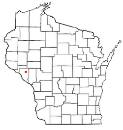 Location of Gilmanton, Wisconsin