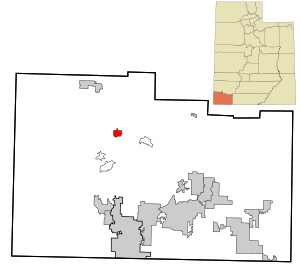 Location of Central within Washington County and the State of Utah