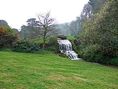 Waterfall at the Bridehead Outflow - geograph.org.uk - 402374.jpg