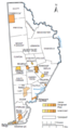 Wayne County, Pennsylvania, Municipalities and CDPs
