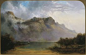 Wc Piguenit - Mount Olympus, Lake St Clair, Tasmania, the source of the Derwent - Google Art Project