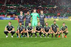 Welsh starting team for match against Austria 2016-10-06