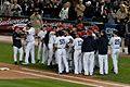 Yankees Celebrate Jeter Hit -2722