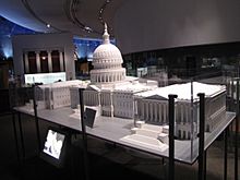 Models of the U.S. Capitol and another building