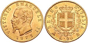20 lire Vittorio Emanuele II