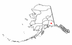 Location of Gakona, Alaska