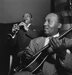 Al Casey and Eddie Barefield, Café Society, New York, between 1946 and 1948 (William P. Gottlieb 01161)