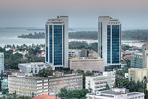 Bank of Tanzania before dusk