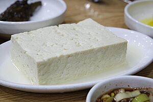 Blanched tofu