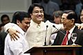 Bong Revilla after delivering "Salamat, Kaibigan"