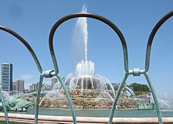 Buckingham Fountain through the Fence