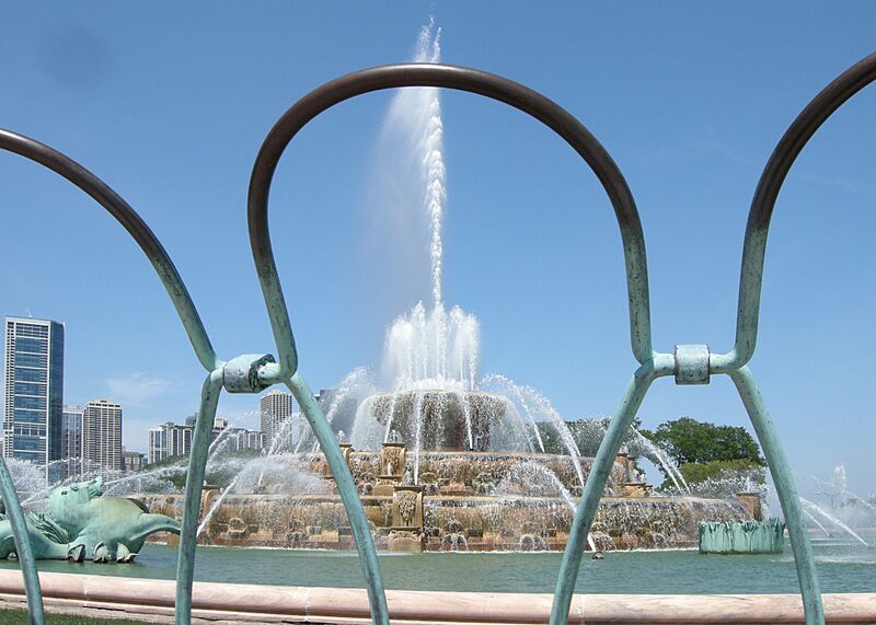 Buckingham Fountain through the Fence
