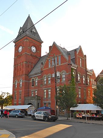 Carbondale PA B Hall & courthouse front.JPG