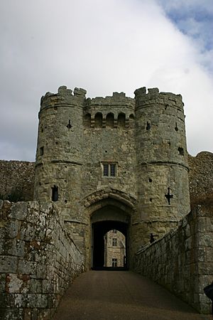 Carisbrooke Castle, Isle of Wight, UK -gate-20Feb2010