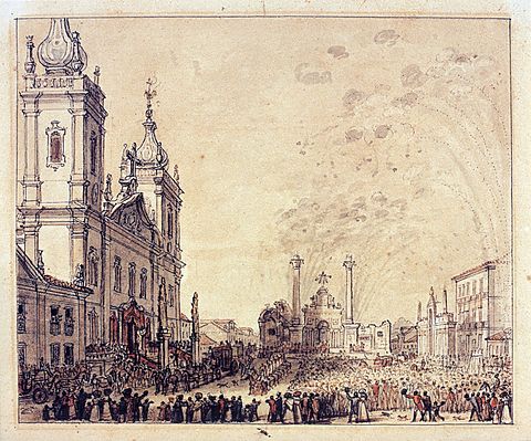 Celebration for the return of Emperor Pedro I 1826