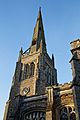 Church of St John Thaxted, Essex England - spire from southeast