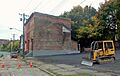 Cleared and paved area on Broadway N of Livingston Ave, Albany, NY, 2012