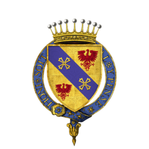 Coat of Arms of Álvaro Vaz de Almada, 1st Count of Avranches, KG